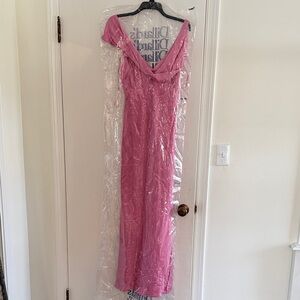NWT Giani Bini Pink full length dress